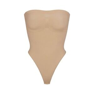 Skims Seamless Sculpt Strapless Thong Bodysuit - Clay - NWOT - 2XL